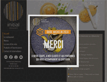 Tablet Screenshot of initial-restaurant.com
